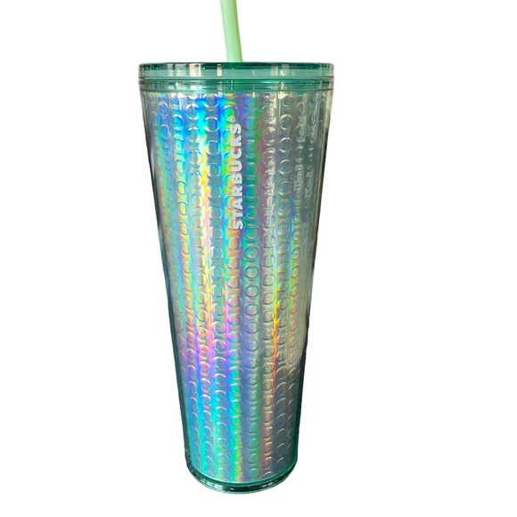 Starbucks Accessories - NWT Starbucks mint green purple iridescent Venti  Tumbler acrylic cup 24…